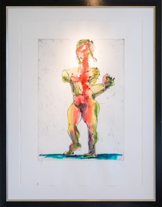 Markus Lüpertz - Mozart Radierung